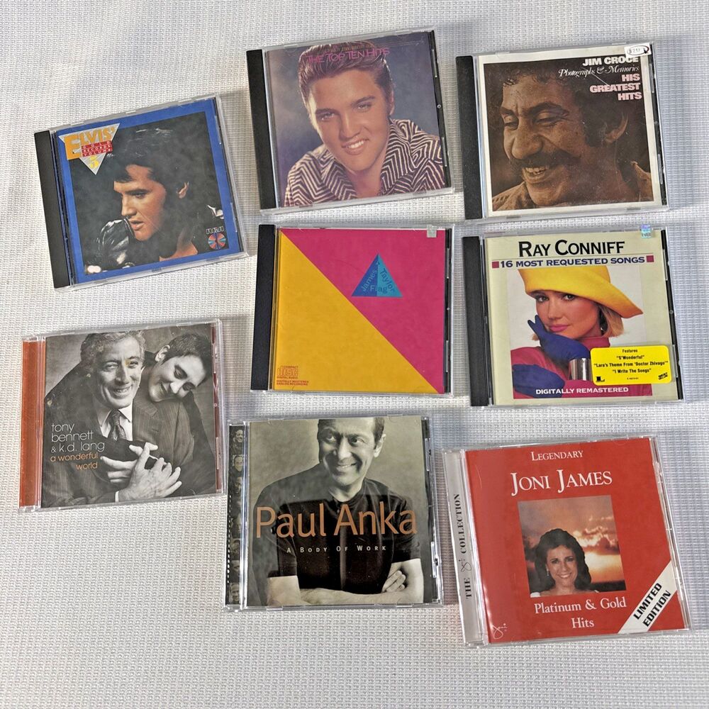 Lot of 8 Awesome Vintage Music CDs (For very little $$)